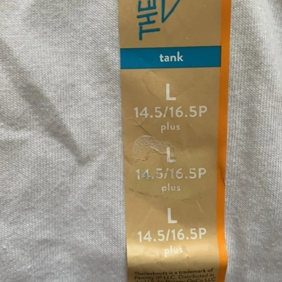 Thereabouts White Graphic Tank Tee Size Large - Picture 5 of 5